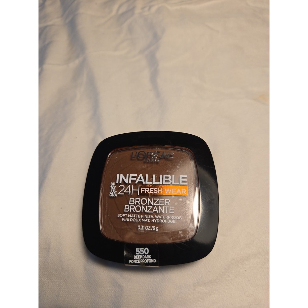 Loreal Infallible LOT OF 3 24-Hour Fresh Wear Soft Matte Bronzer 550 Deep Dark